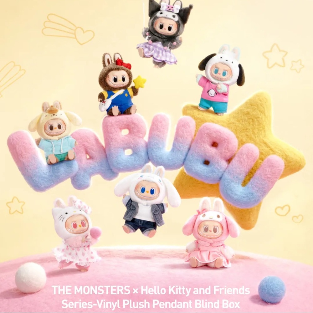 (AD) The Monsters x Hello Kitty & Friends Series - Vinyl Plush Pendant (Shopify)